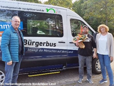Die Bürgerbusse in der Verbandsgemeinde Nordpfälzer Land sind am 17. September 2024 gestartet. Bild: Verbandsgemeinde Nordpfälzer Land