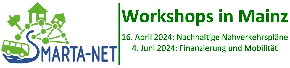 Zwei Workshops im EU-Projekt SMARTA-Net finden noch statt. Am 16. April 2024 in Mainz und am 4. Juni 2024 in Mainz.
